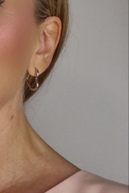 Pendientes Aros Noa Plateados