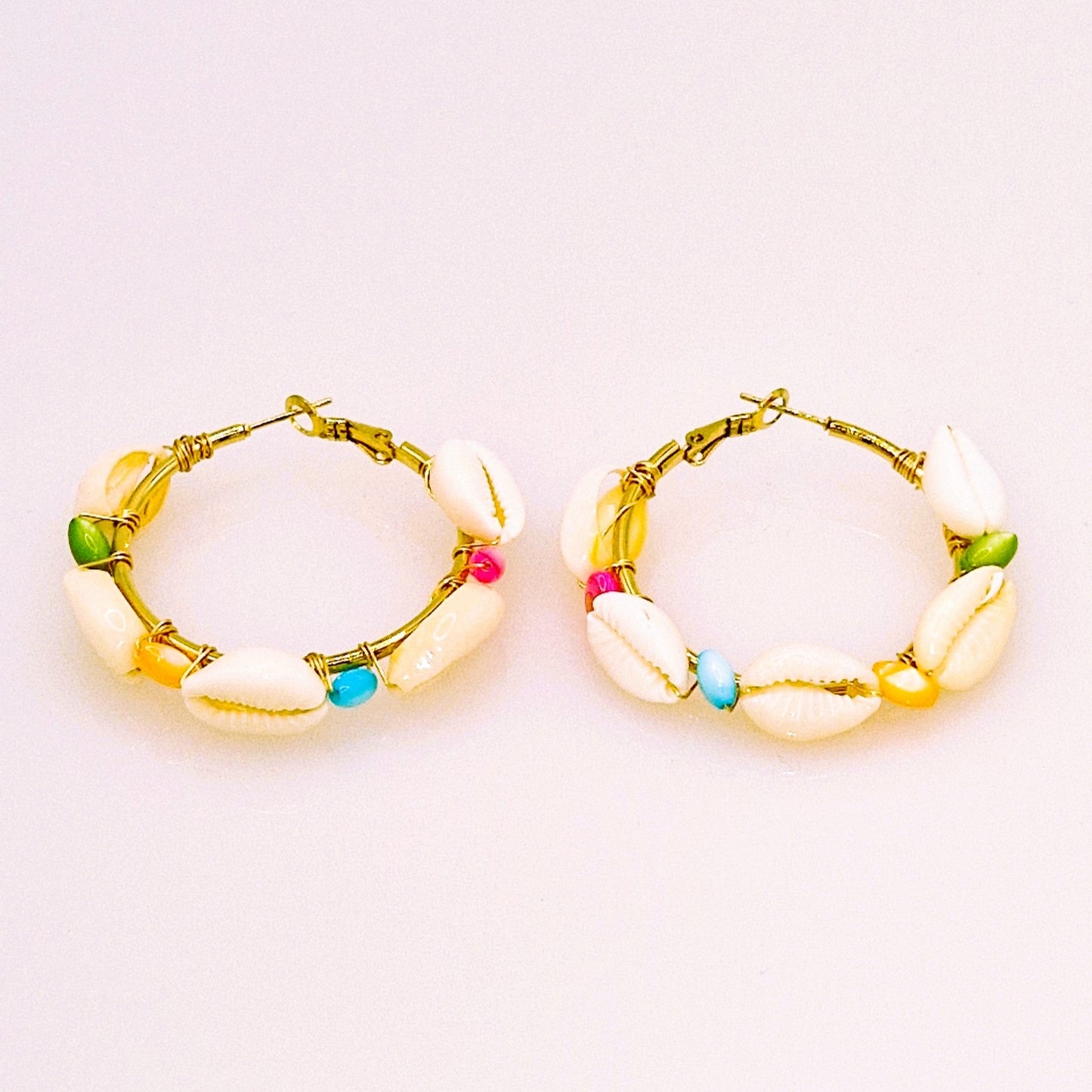 Pendientes de Aro de Conchas