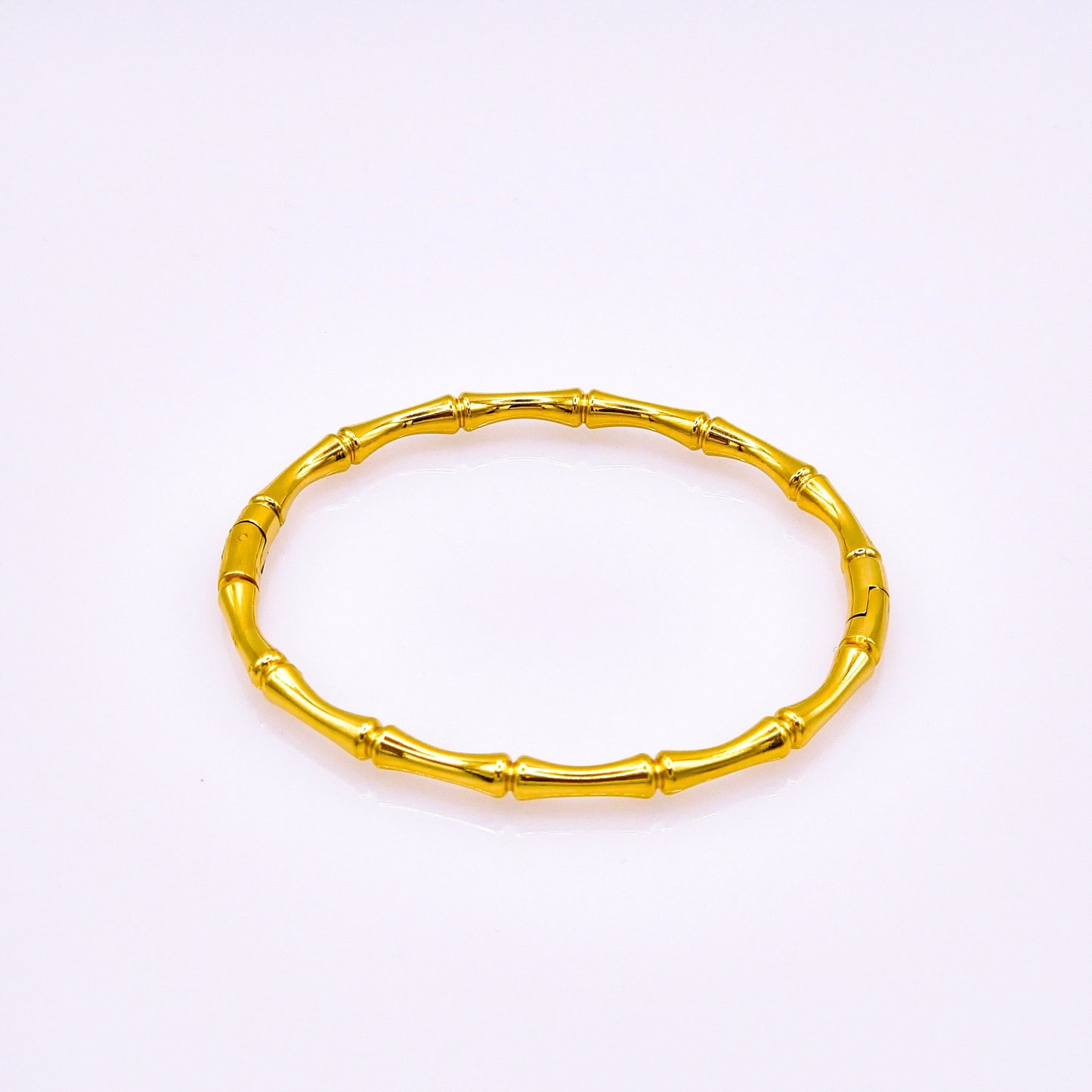Brazalete Dorado estilo Bambú