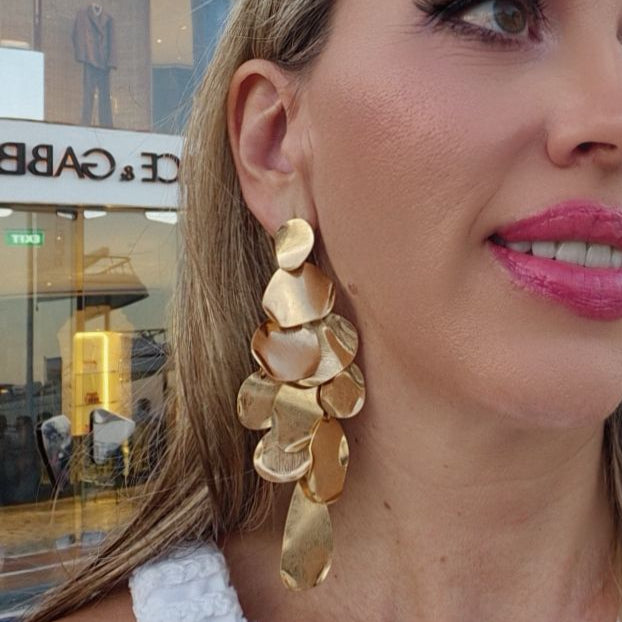 Pendientes Revuelo Dorado