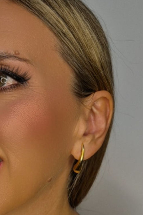Pendientes Gota Oro Alargada