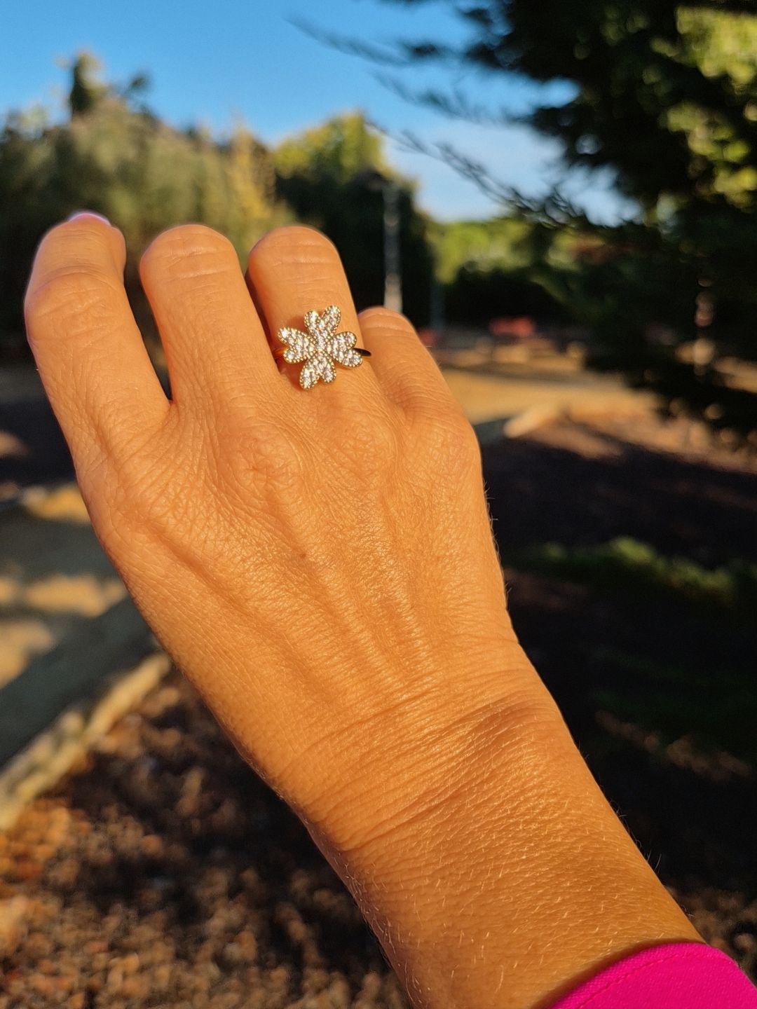 Anillo Trébol Oro