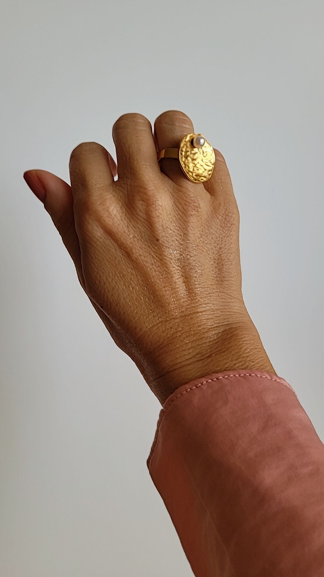 Anillo Sol y Perla