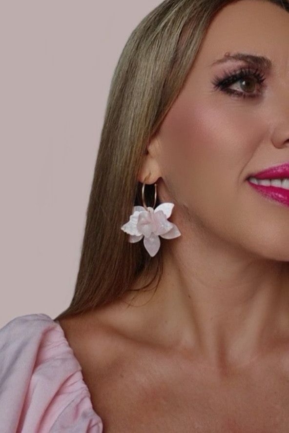 Pendientes Rosa Flor