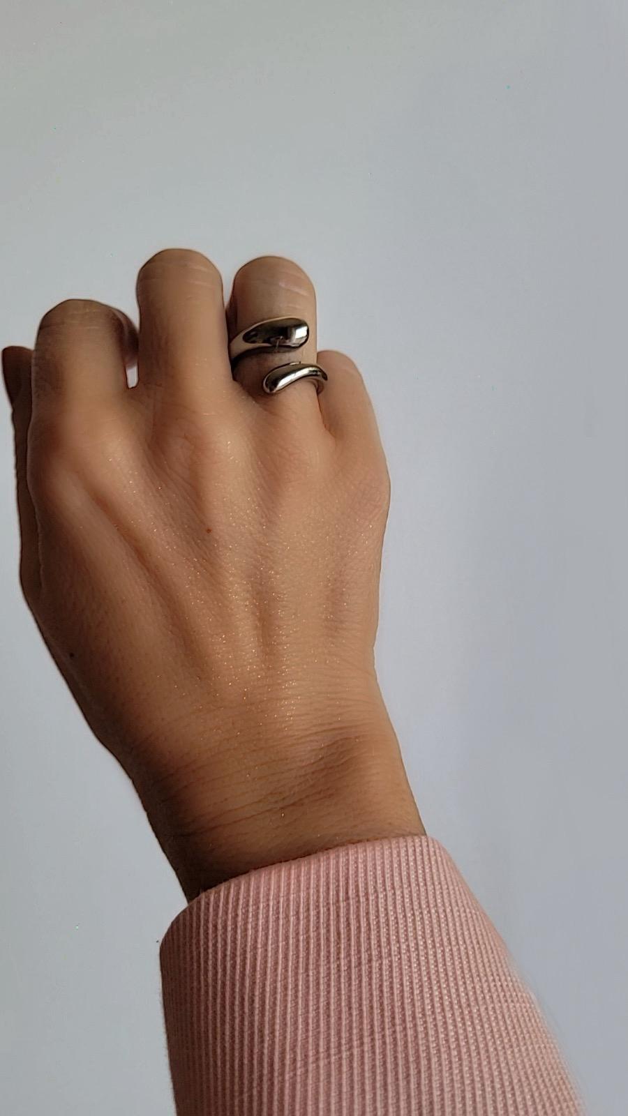 Anillo Ola Plateado
