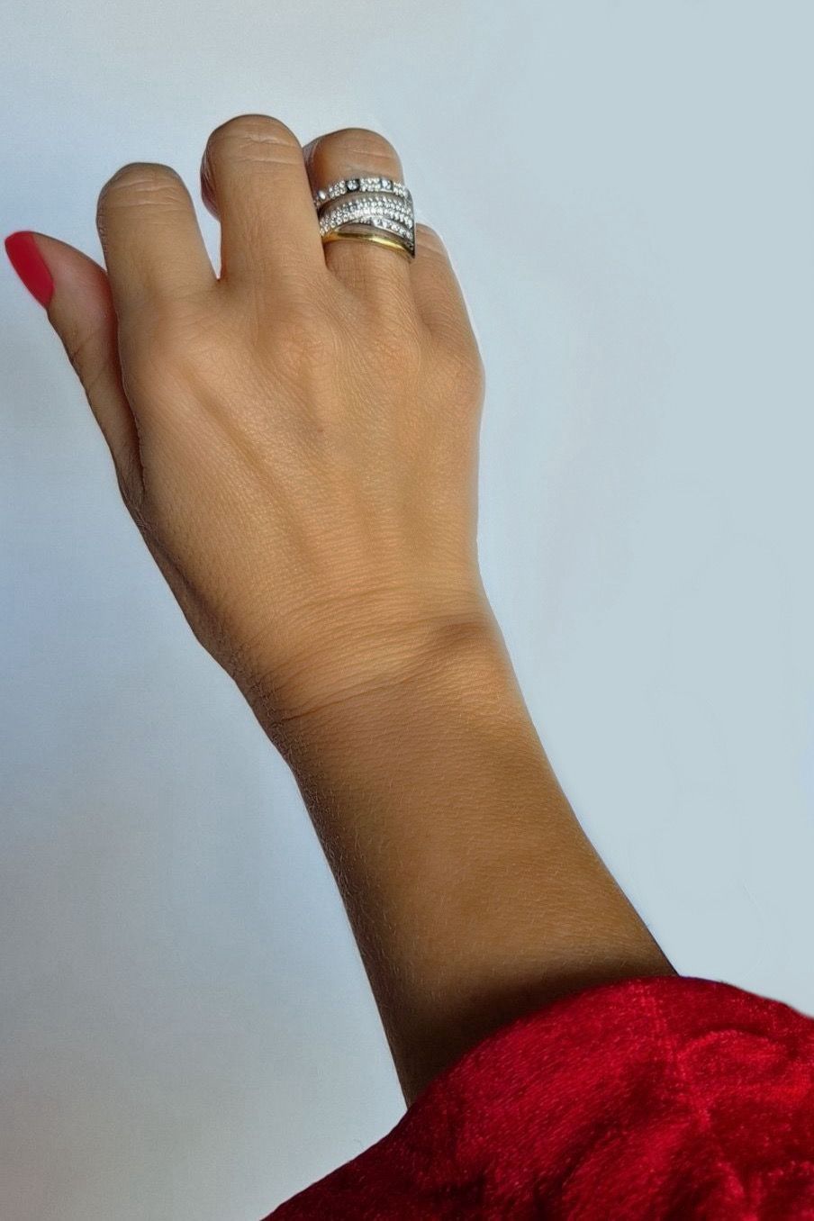 Anillo Oro Plata Trenzado