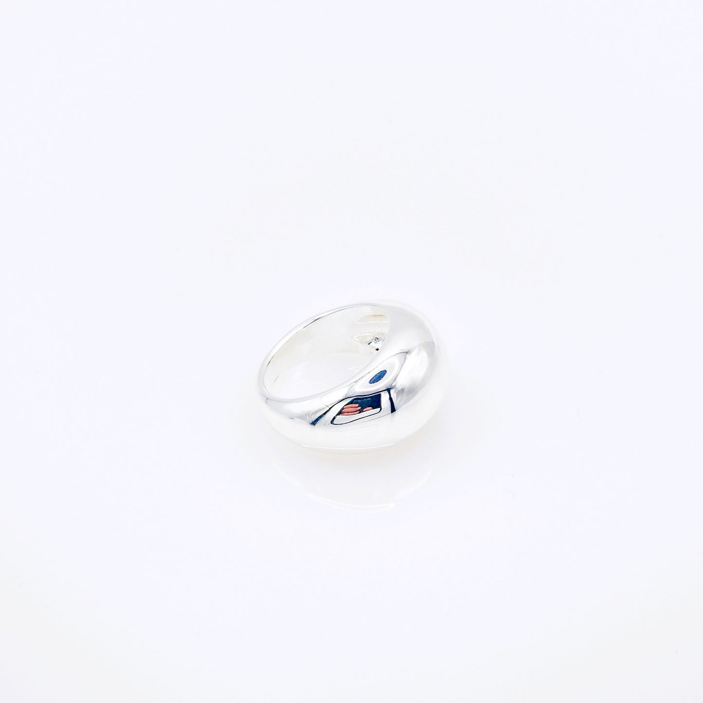 Anillo Domo Grande Plata