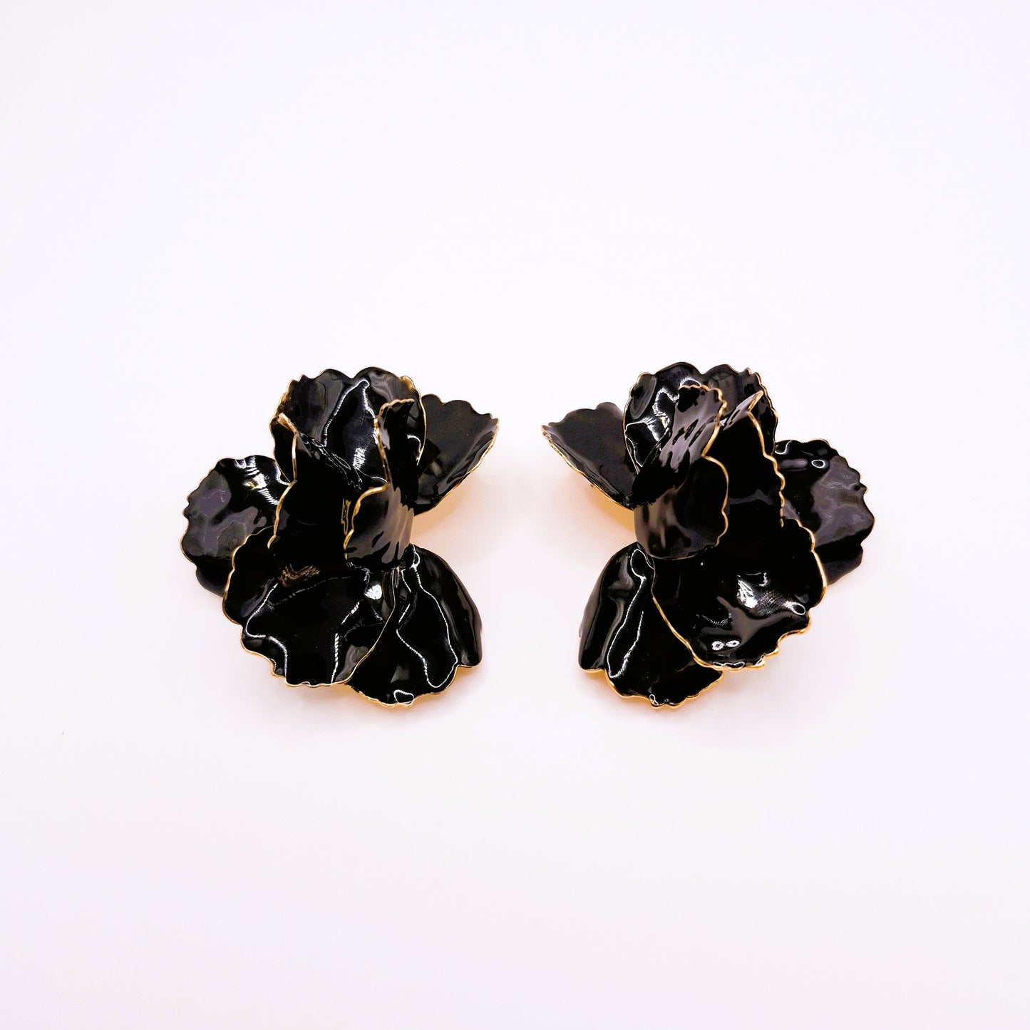 Pendientes Amapola Flamenca Negra