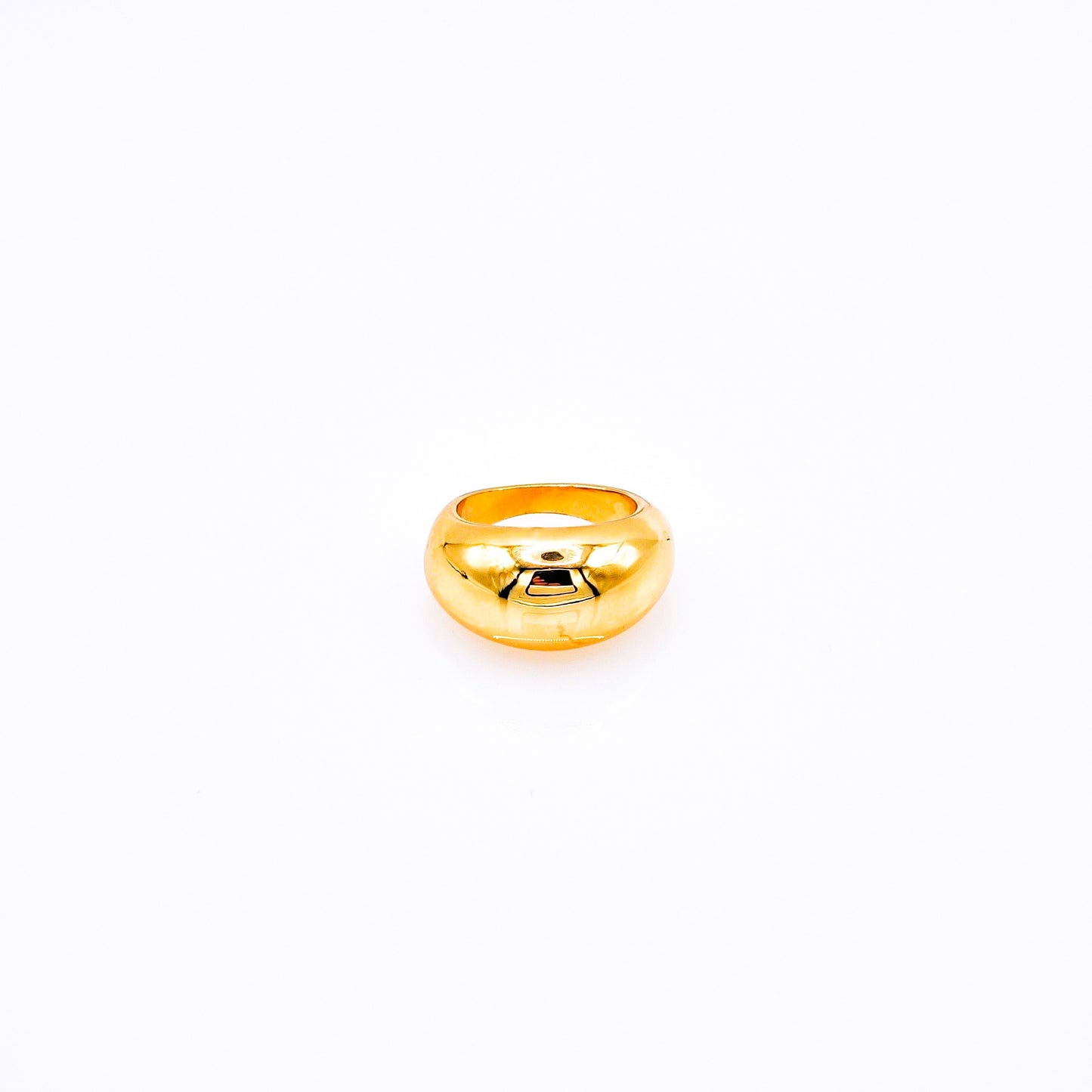 Anillo Domo Grande Dorado