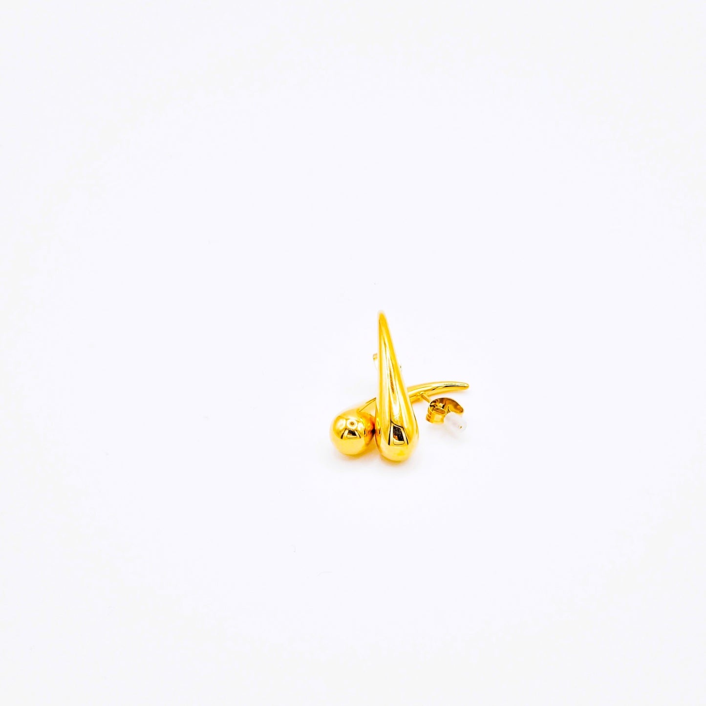 Pendientes Gota Oro Alargada