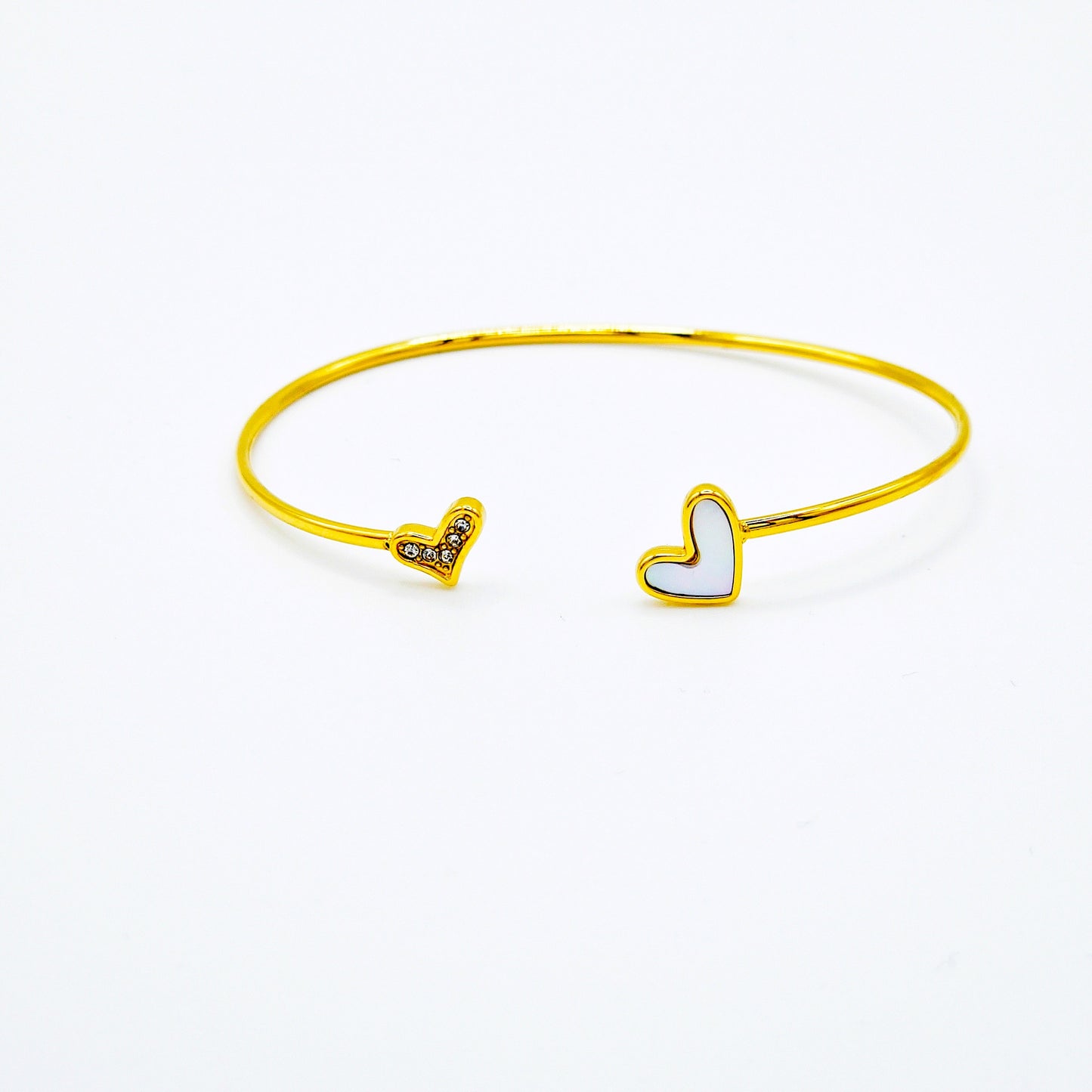 Pulsera corazon blanco