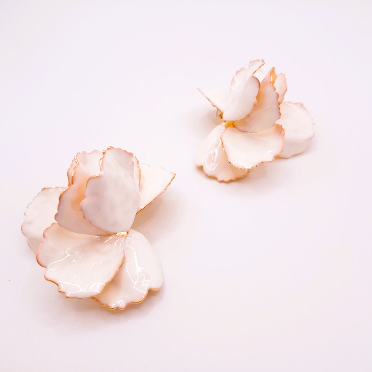 Pendientes Amapola Flamenca Blanca