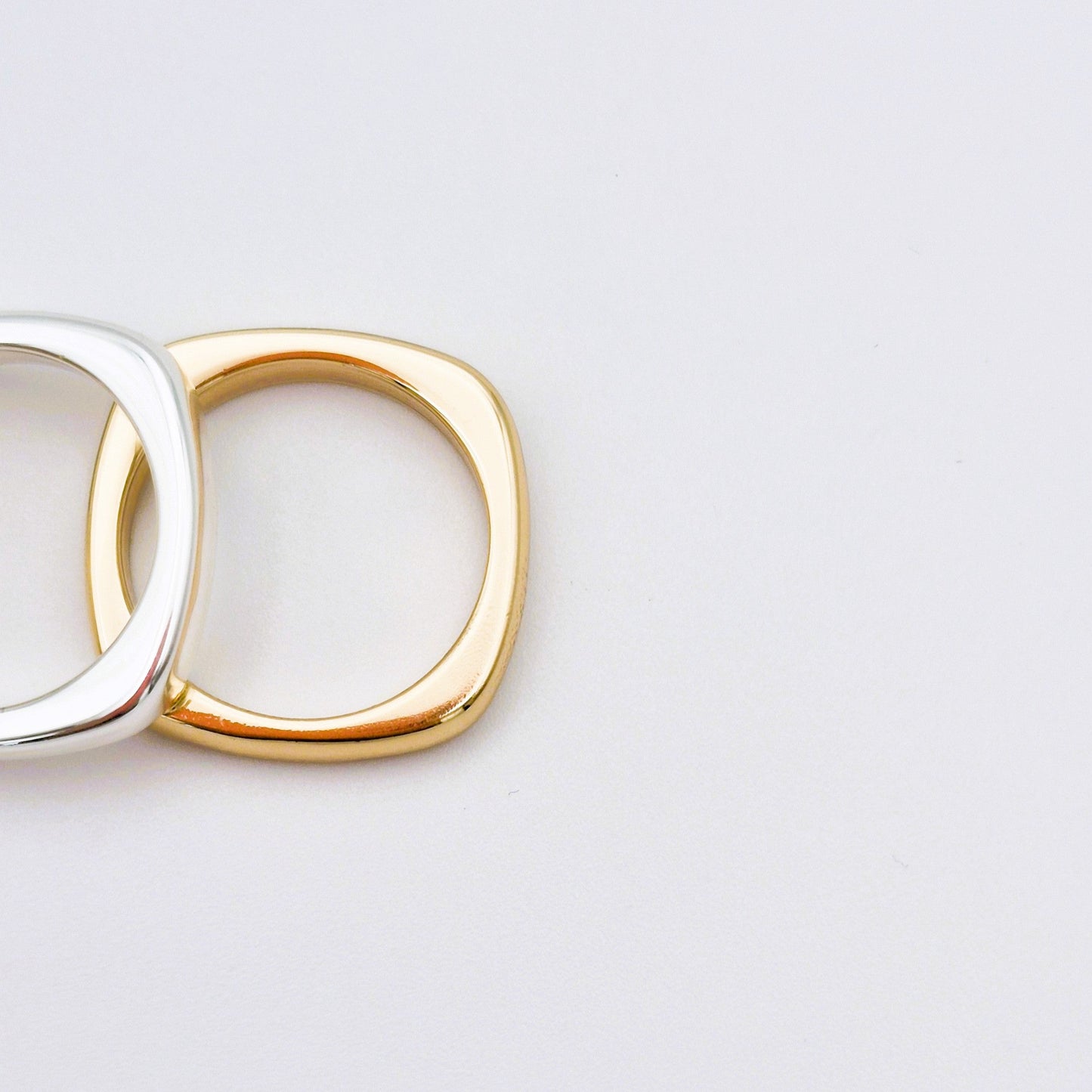 Anillos Dúo Cuadrado
