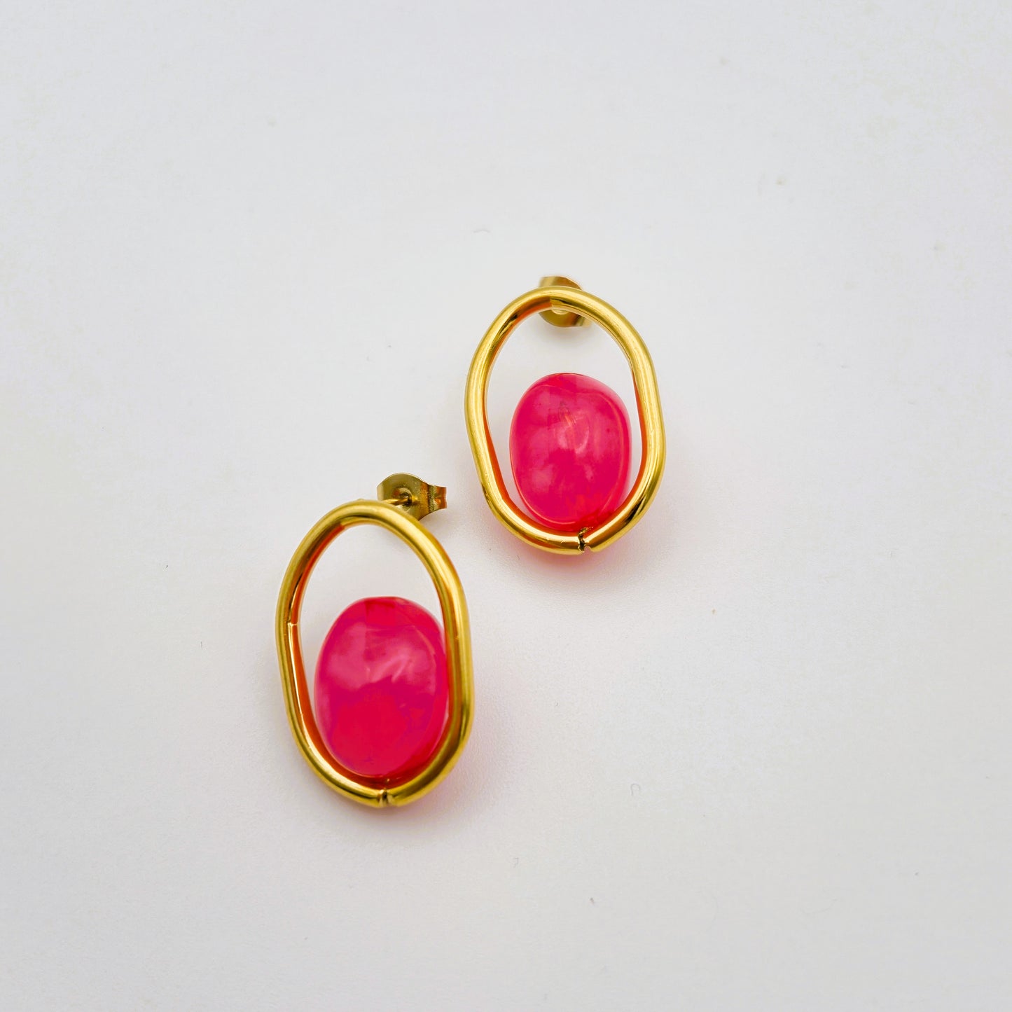 Pendiente Destello Fucsia