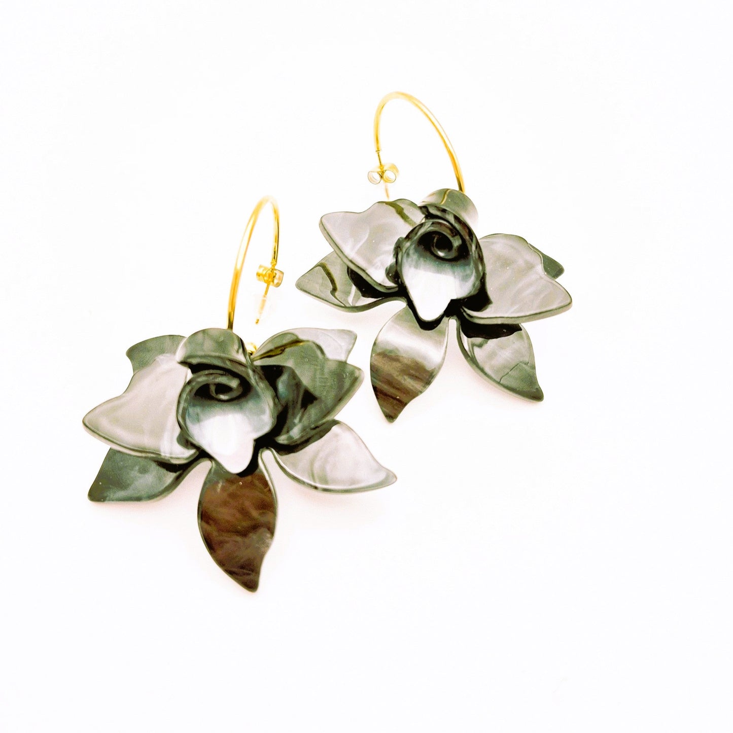 Pendientes Flor Azabache