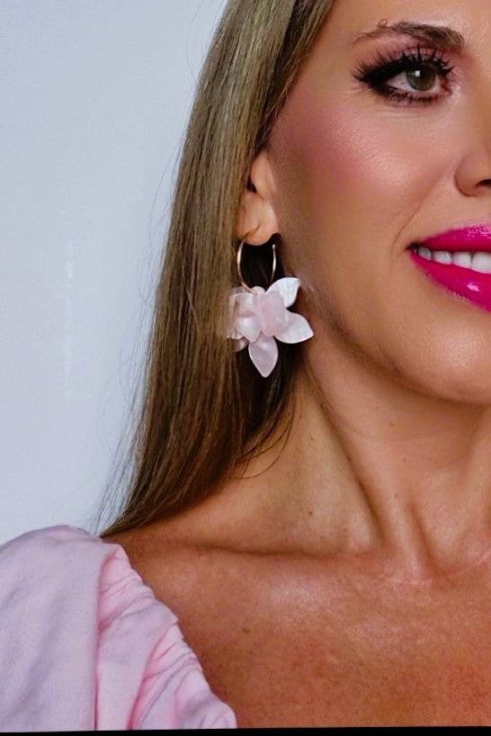 Pendientes Rosa Flor