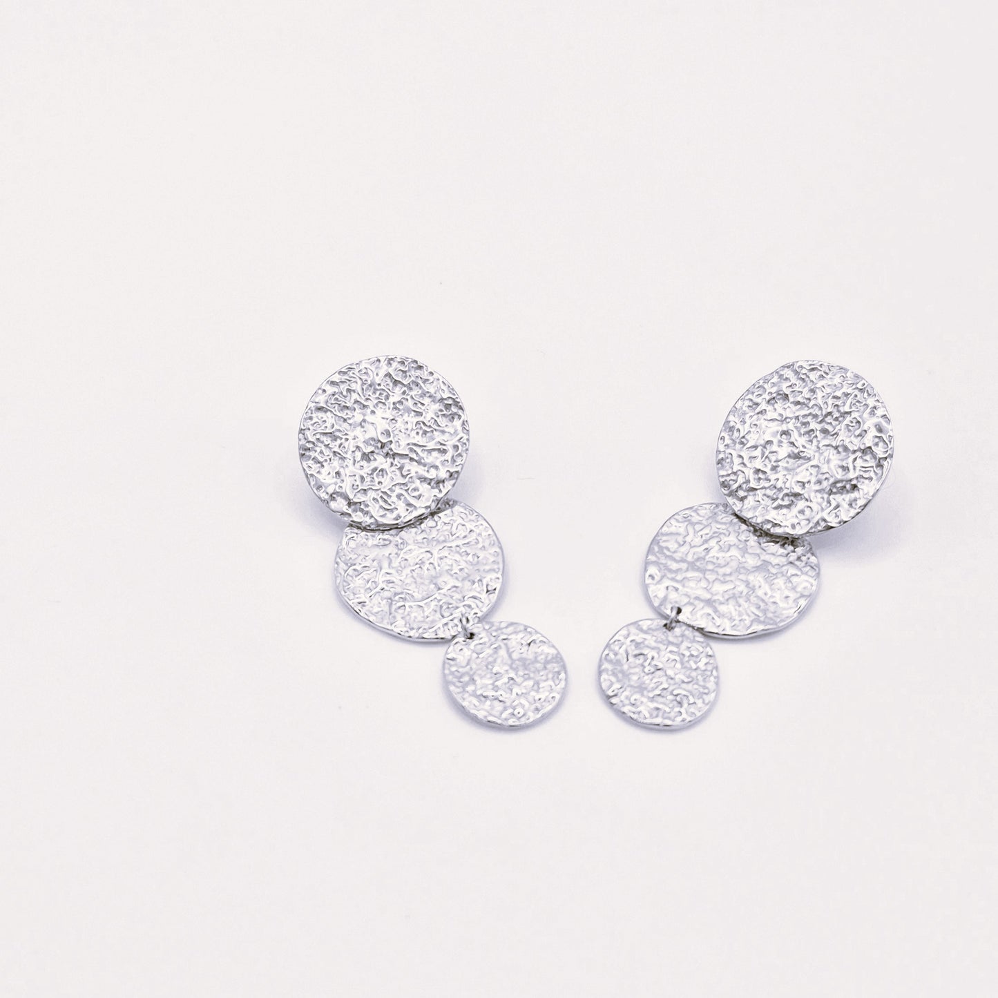 Pendientes Lunas Plateadas