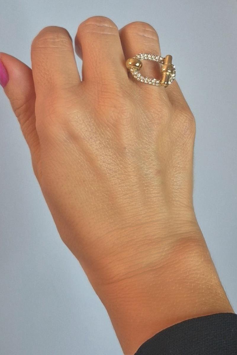 Anillo Eslabón Chic Dorado