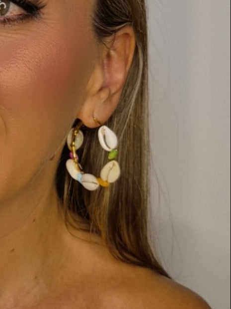 Pendientes de Aro de Conchas