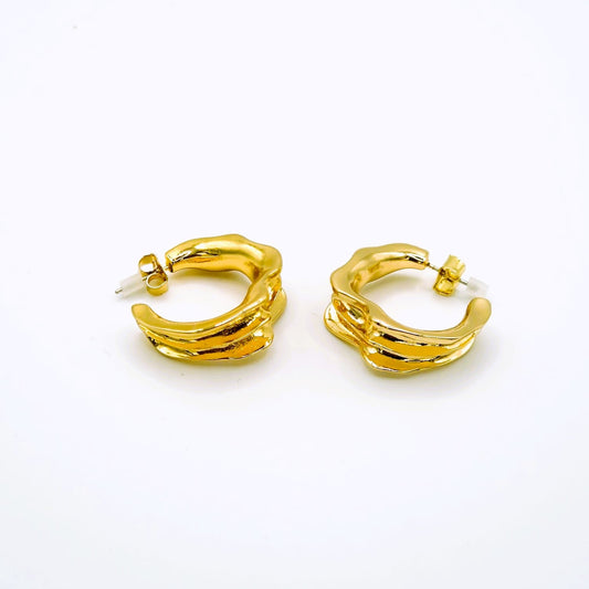 Pendientes Ola Dorada
