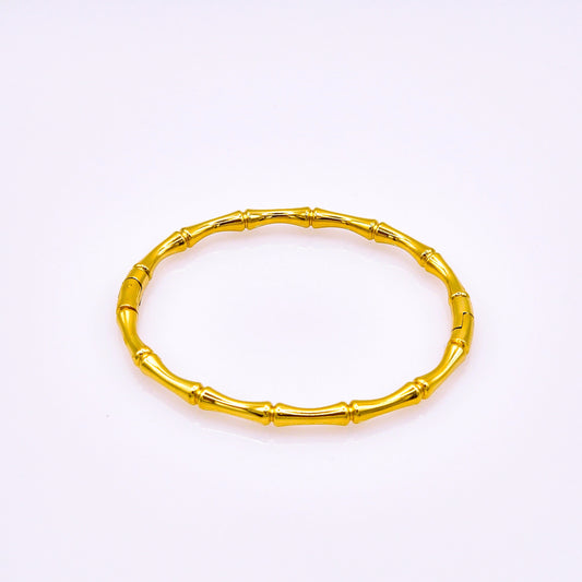 Brazalete Dorado estilo Bambú