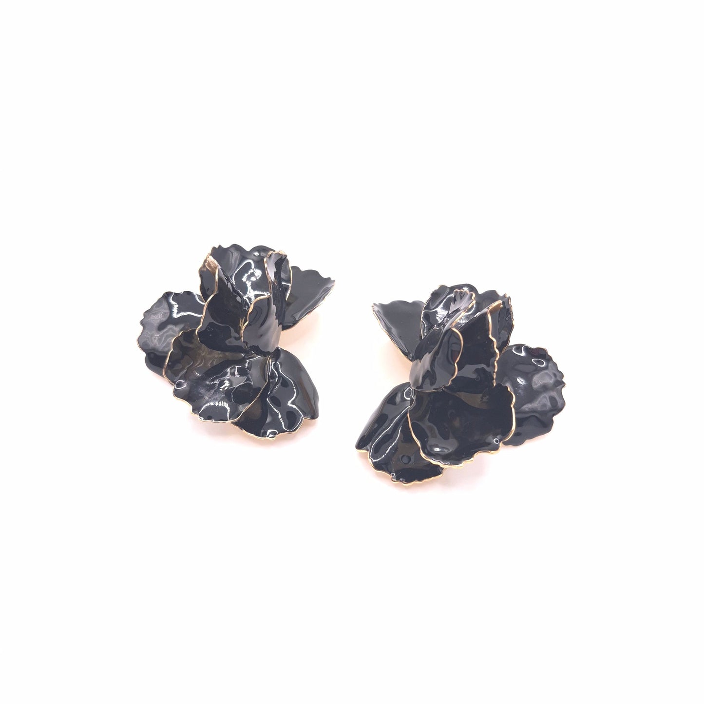 Pendientes Amapola Flamenca Negra