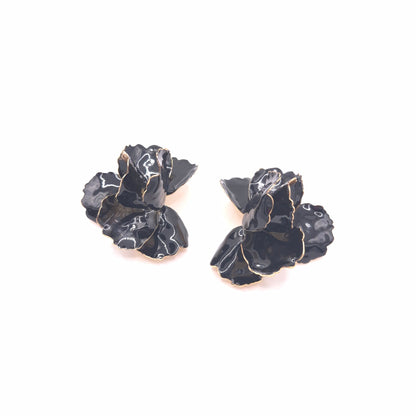 Pendientes Amapola Flamenca Negra