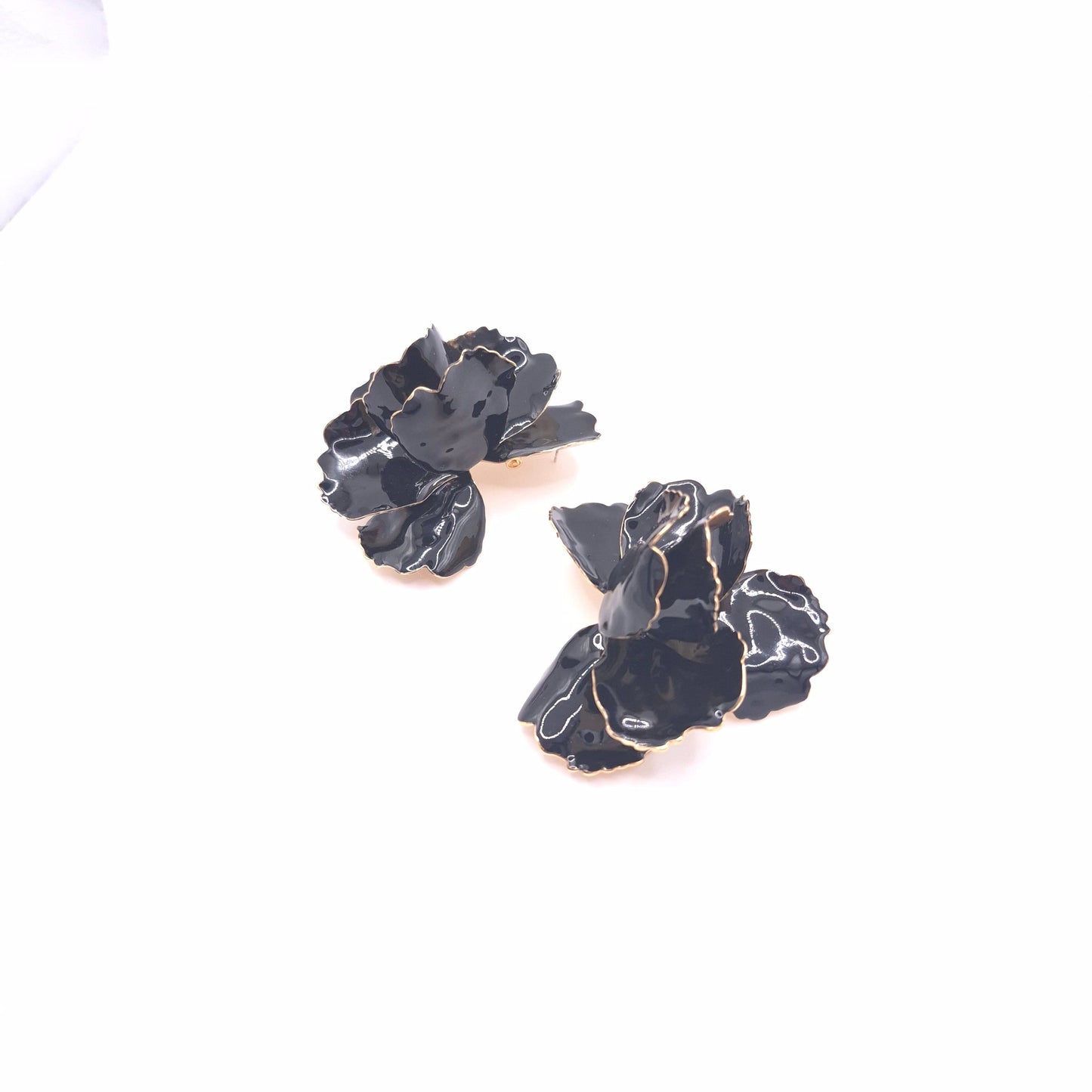 Pendientes Amapola Flamenca Negra