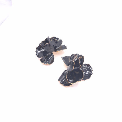 Pendientes Amapola Flamenca Negra