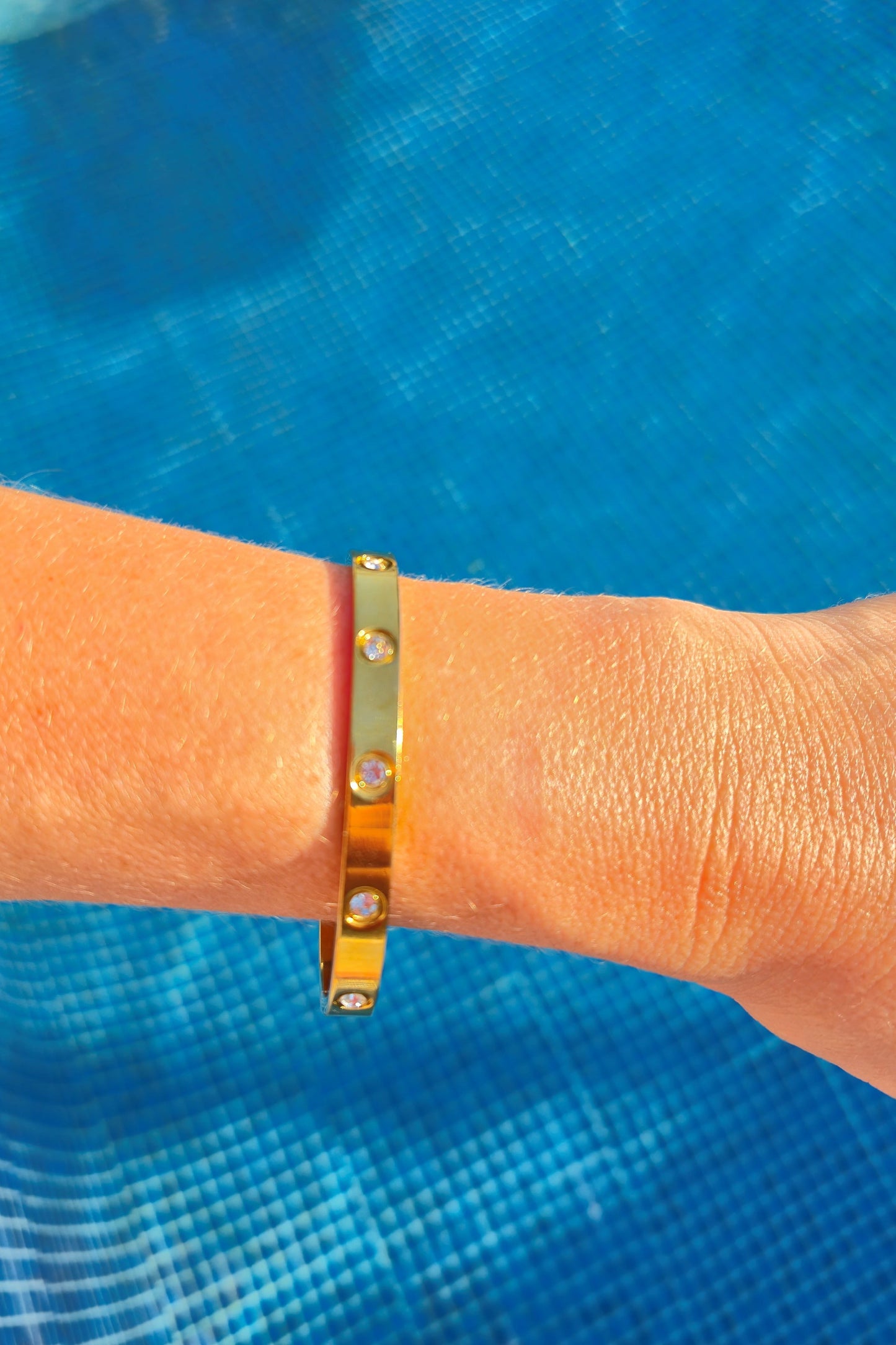 Pulsera Brillo Urbano Dorada