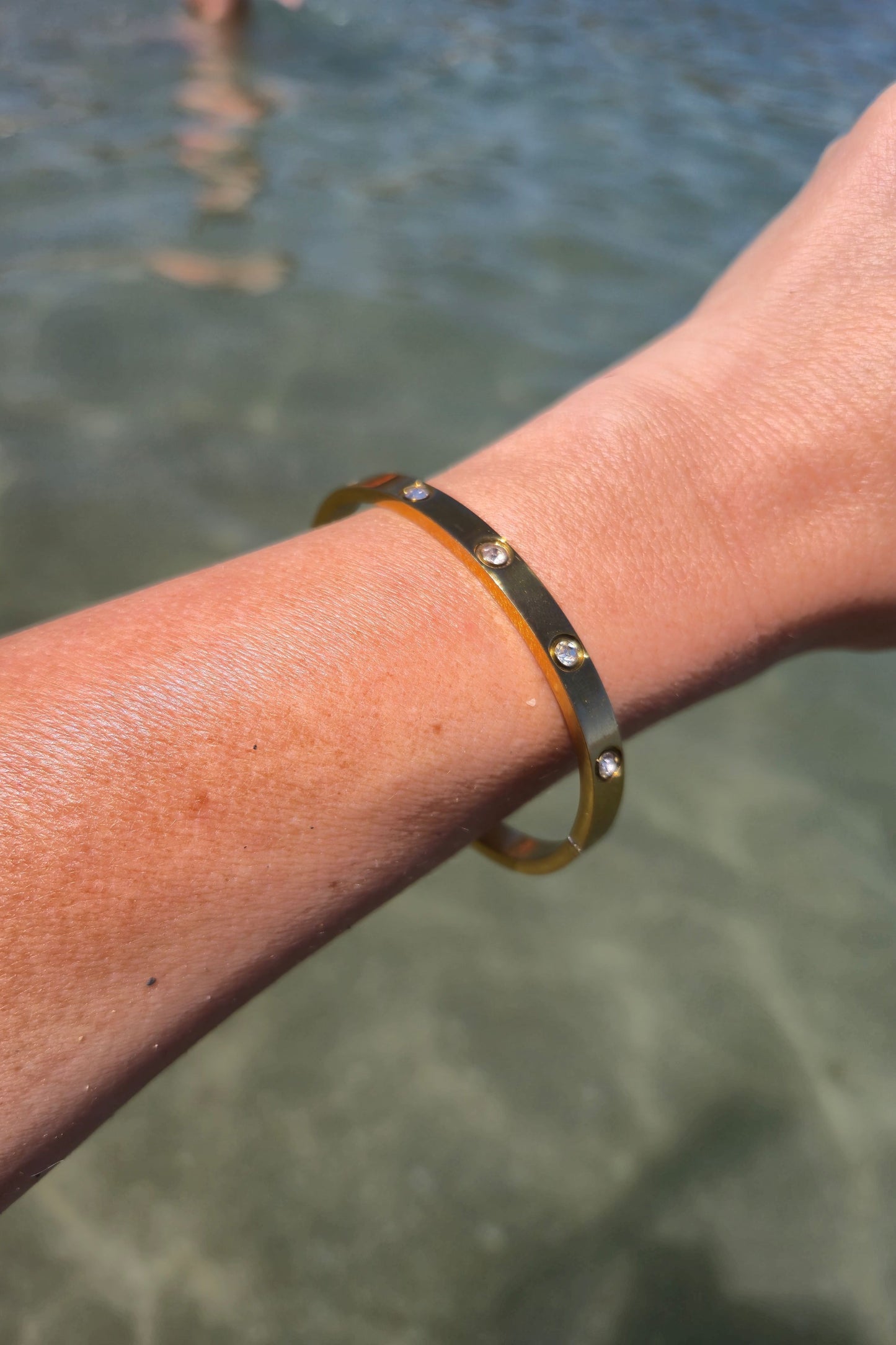 Pulsera Brillo Urbano Dorada