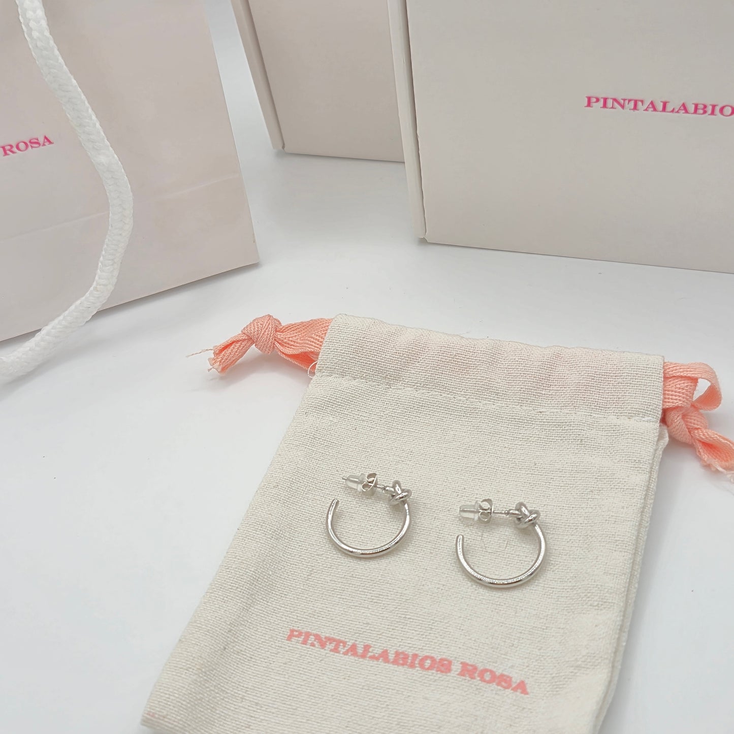 Pendientes Aro Nudo plata