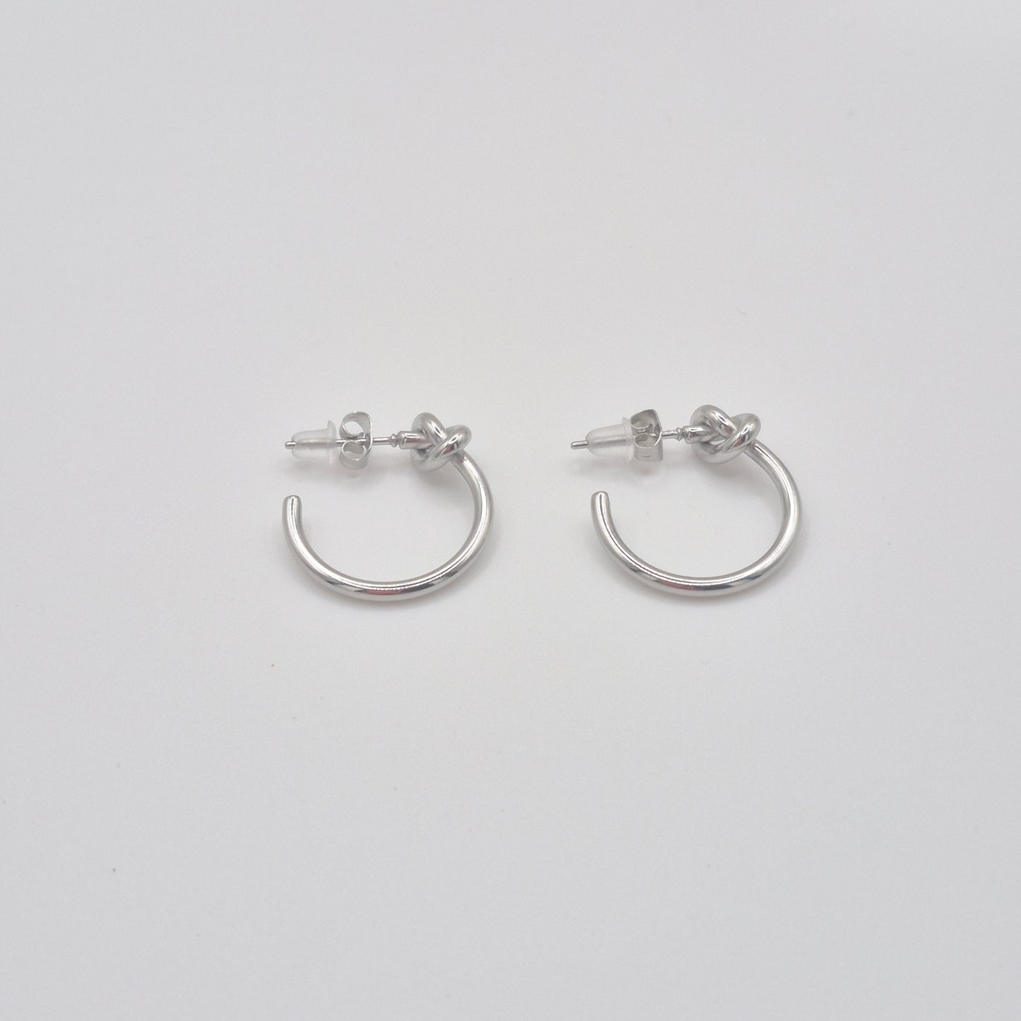 Pendientes Aro Nudo plata
