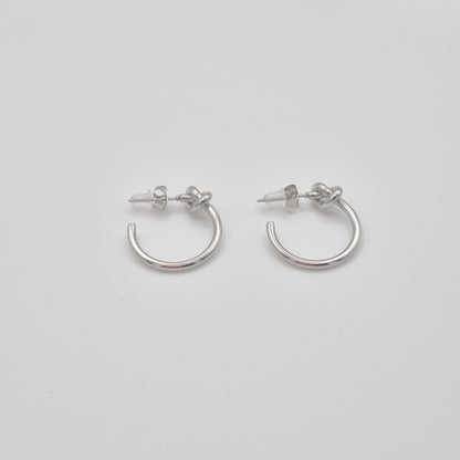 Pendientes Aro Nudo plata