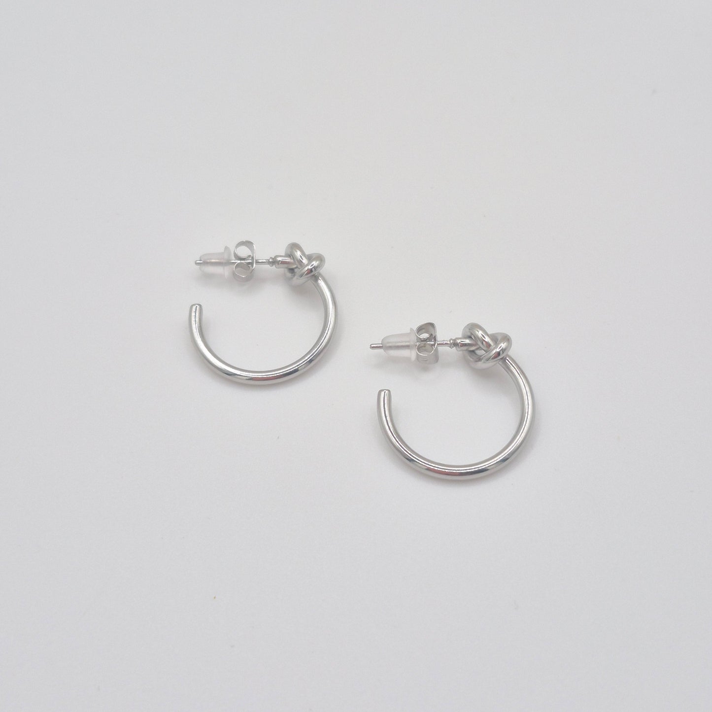 Pendientes Aro Nudo plata