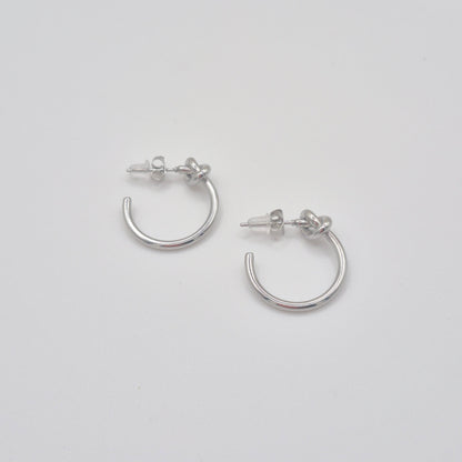 Pendientes Aro Nudo plata