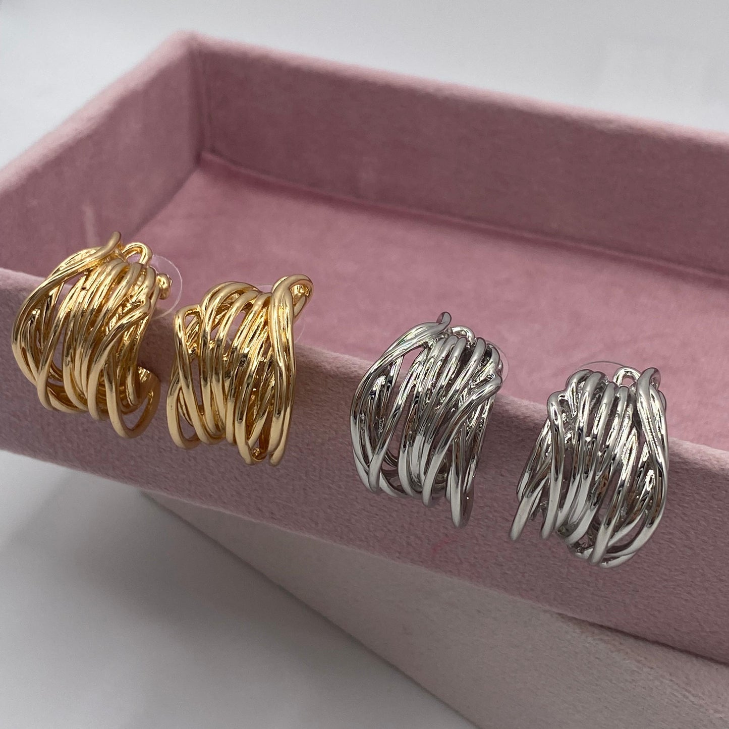 Pendientes Jimena Plateados