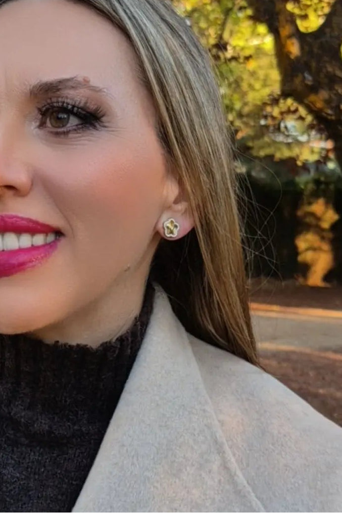 Pendientes Flor Circonitas
