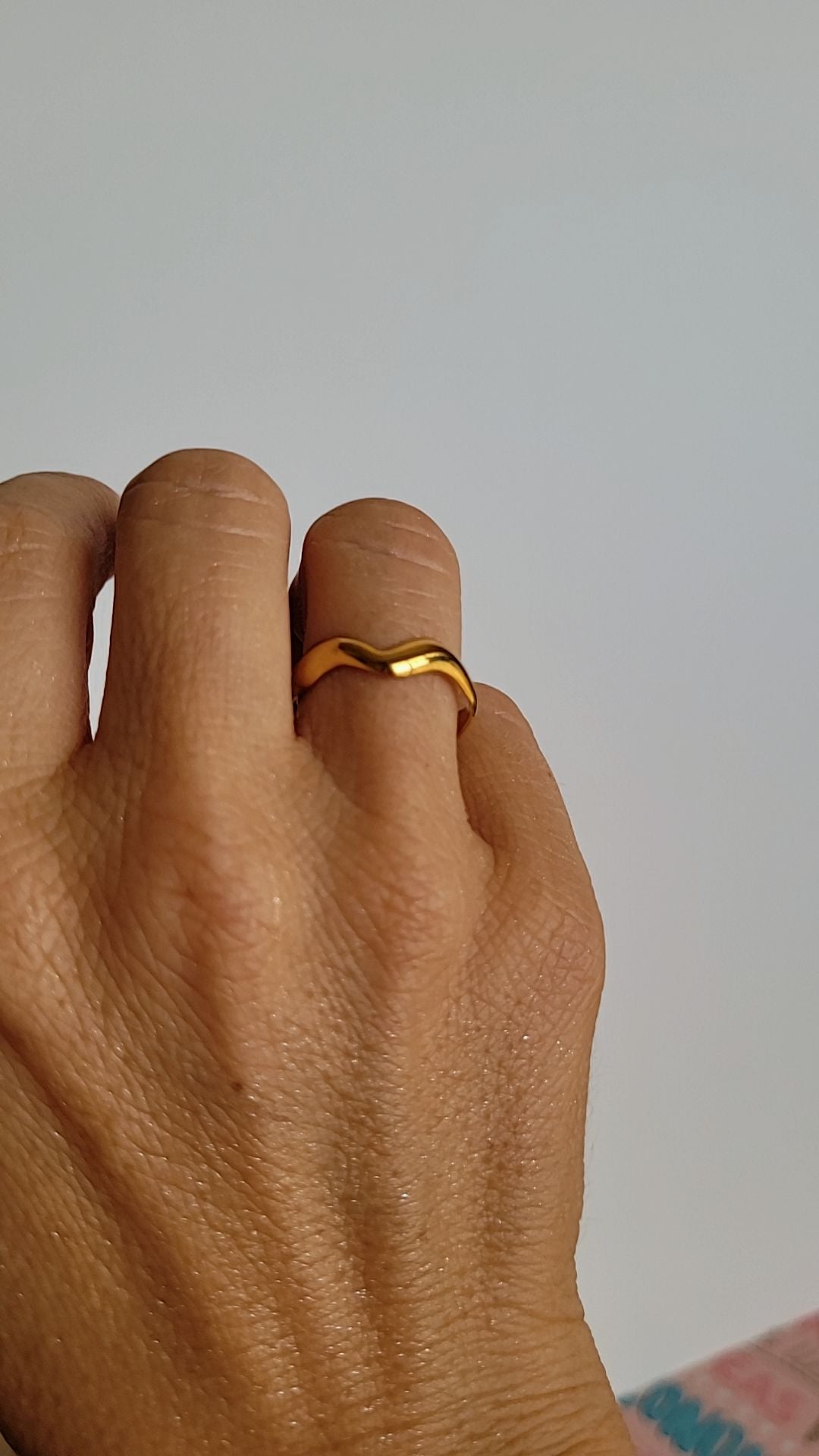 Anillo Olas Doradas