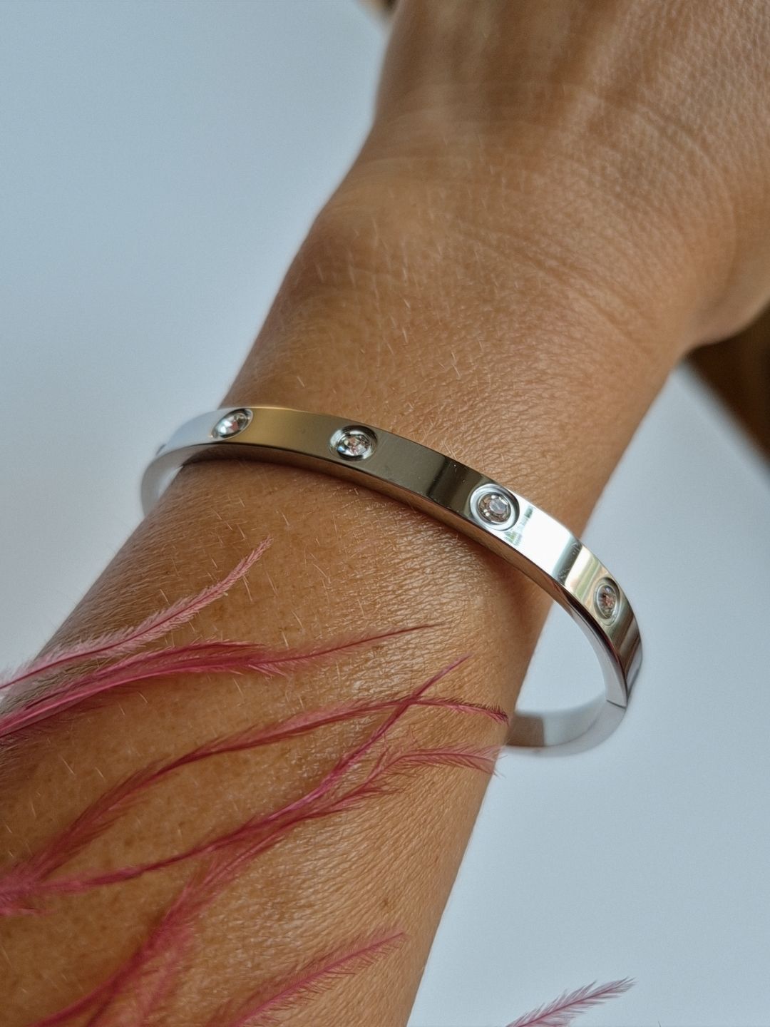 Pulsera Brillo Urbano Plateada