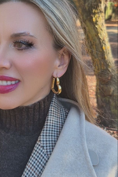 Pendientes Aros Noa Dorados - Grandes