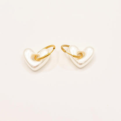 Pendientes Corazón Nacar