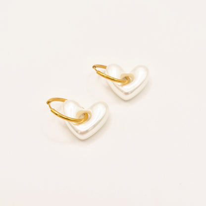 Pendientes Corazón Nacar