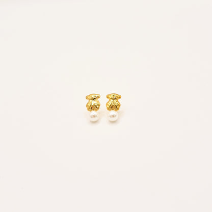 Pendientes Ositos con Perla