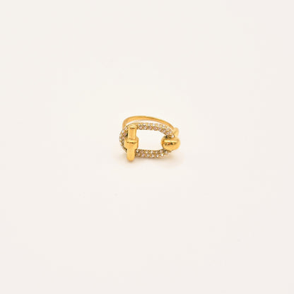 Anillo Eslabón Chic Dorado