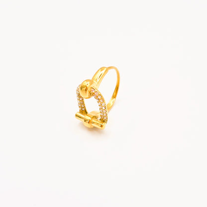 Anillo Eslabón Chic Dorado