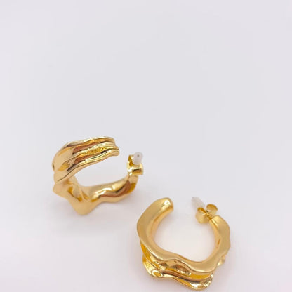 Pendientes Ola Dorada