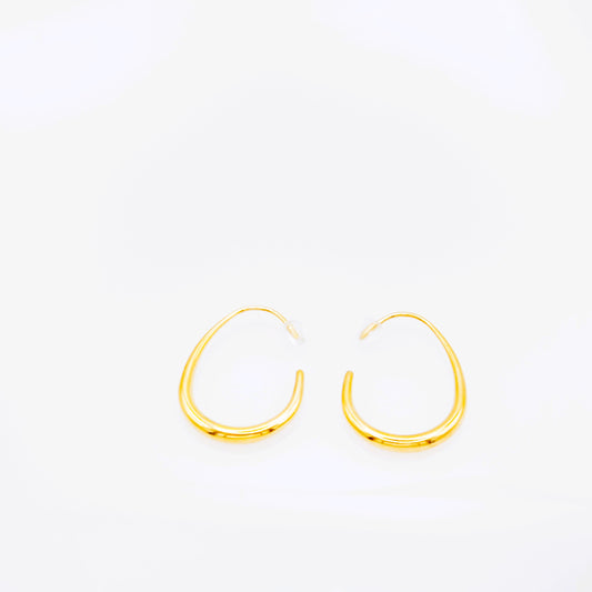 Pendientes Aros Luna Dorados