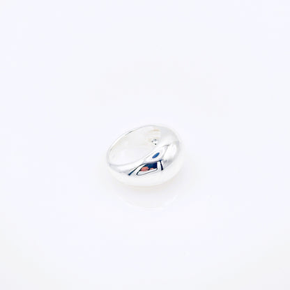 Anillo Domo Grande Plata