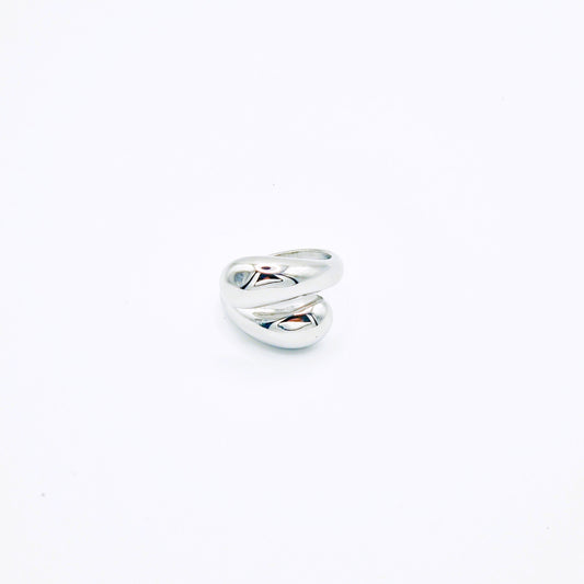 Anillo Gota Plateado